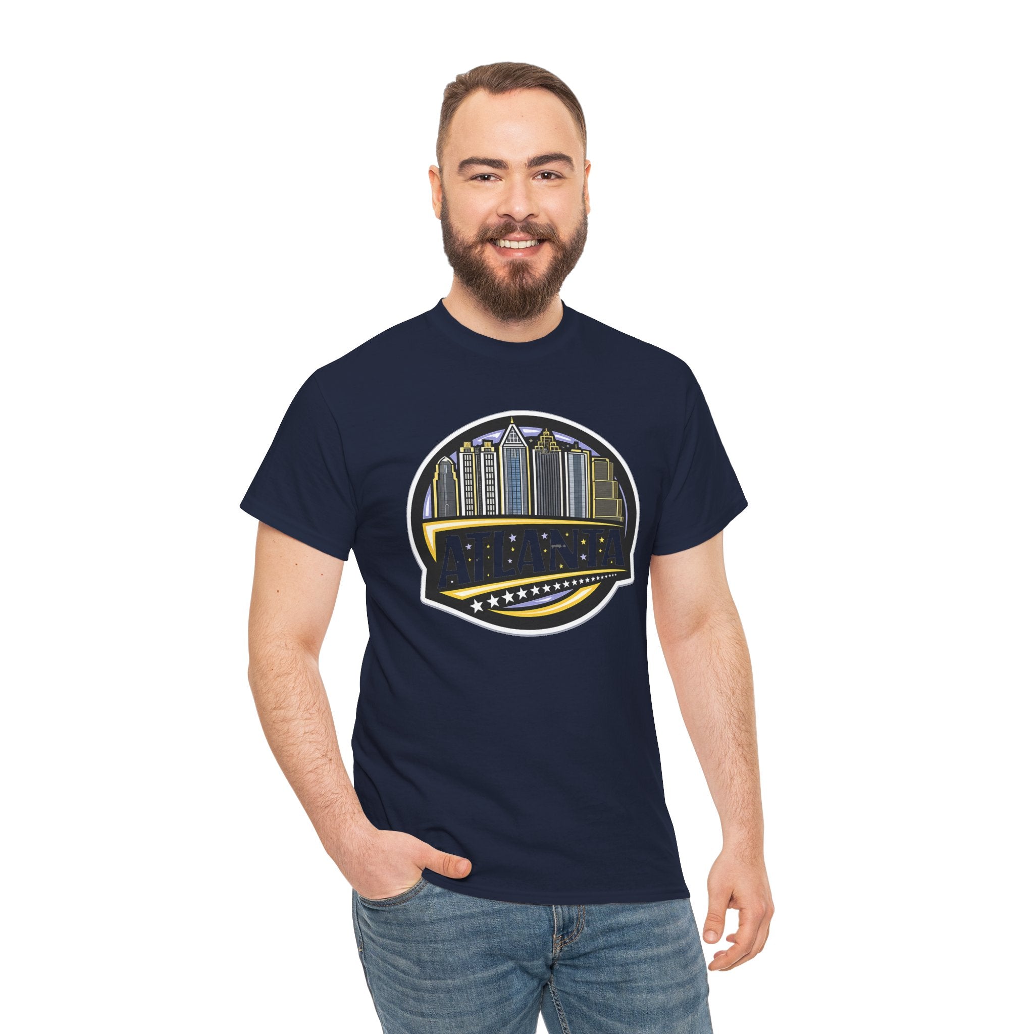Atlanta Skyline Tee — Vintage City Badge Graphic T-Shirt