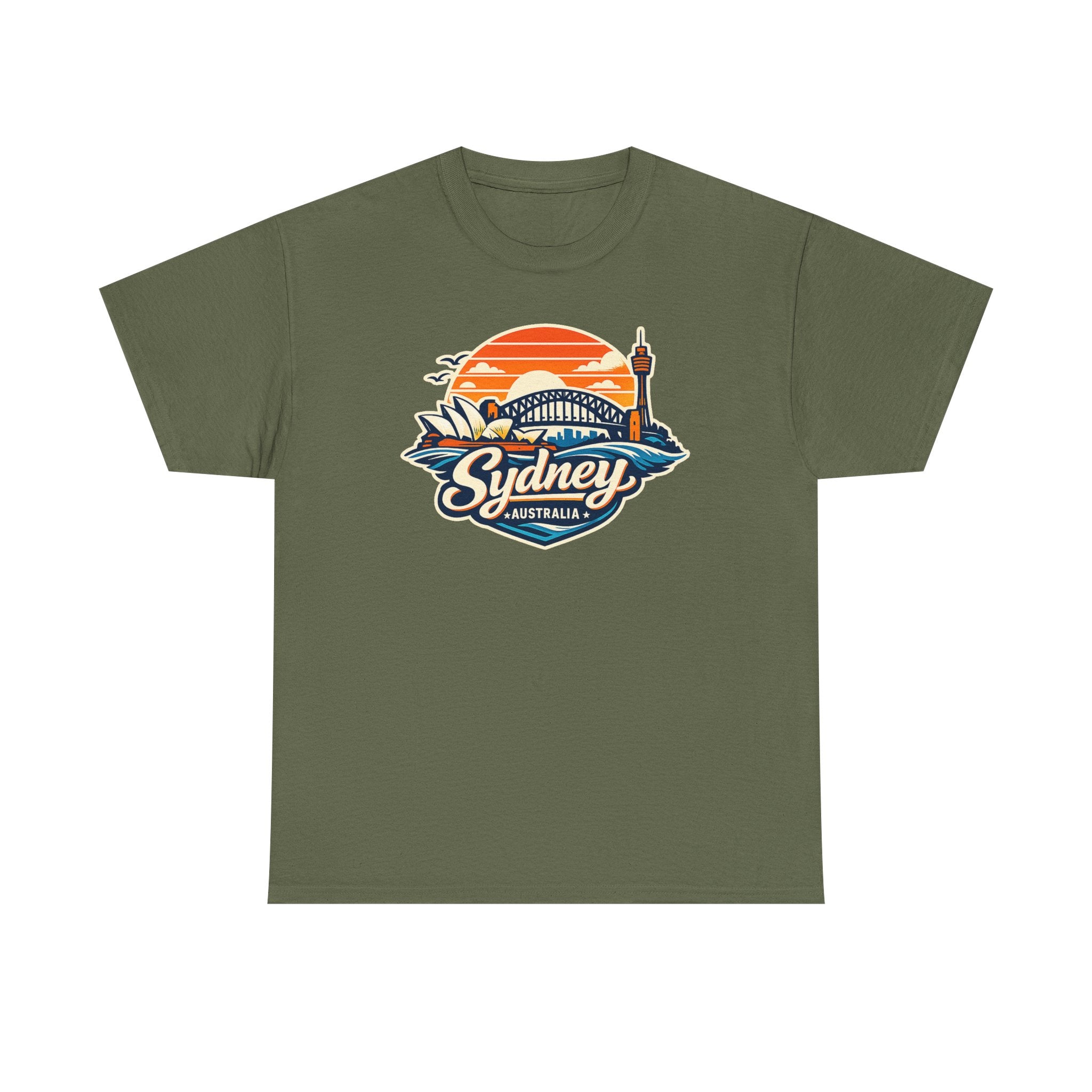 Sydney Australia Sunset Tee — Vintage Coastal Travel T‑Shirt