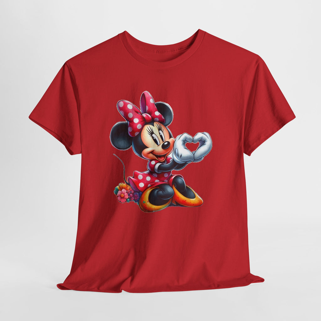 Minnie Mouse Character Heart Graphic Tee