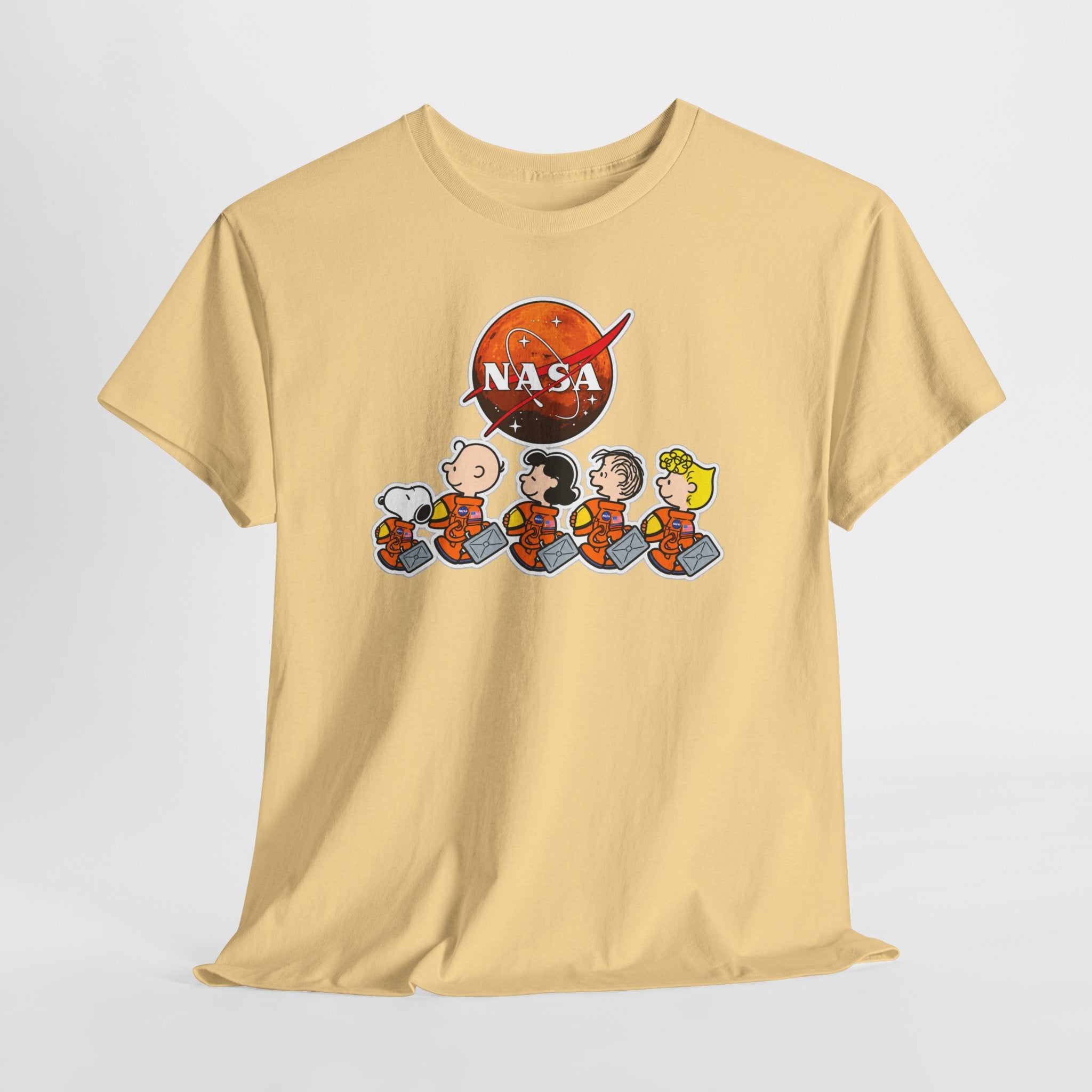 NASA Peanuts Cartoon T‑Shirt — Retro Space Snoopy & Crew Graphic Tee