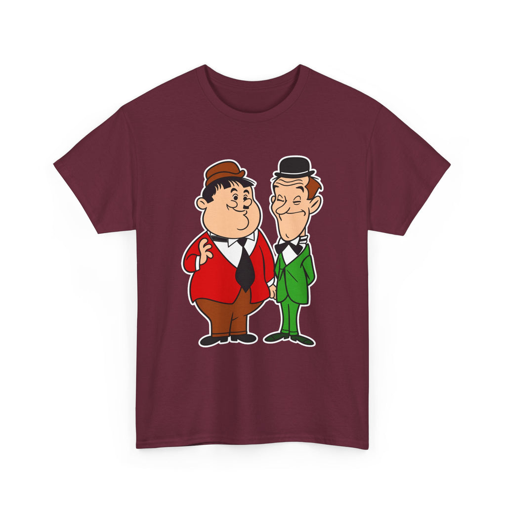 Comedy Duo Vintage Cartoon Cotton T-Shirt