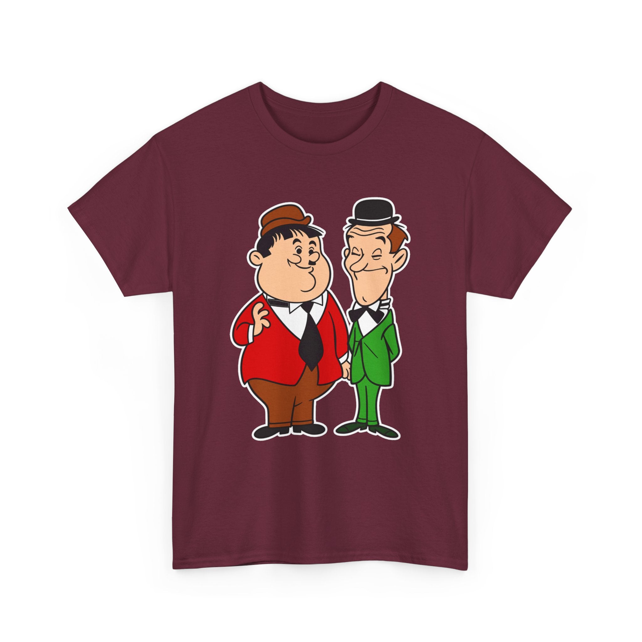 Comedy Duo Vintage Cartoon Cotton T-Shirt