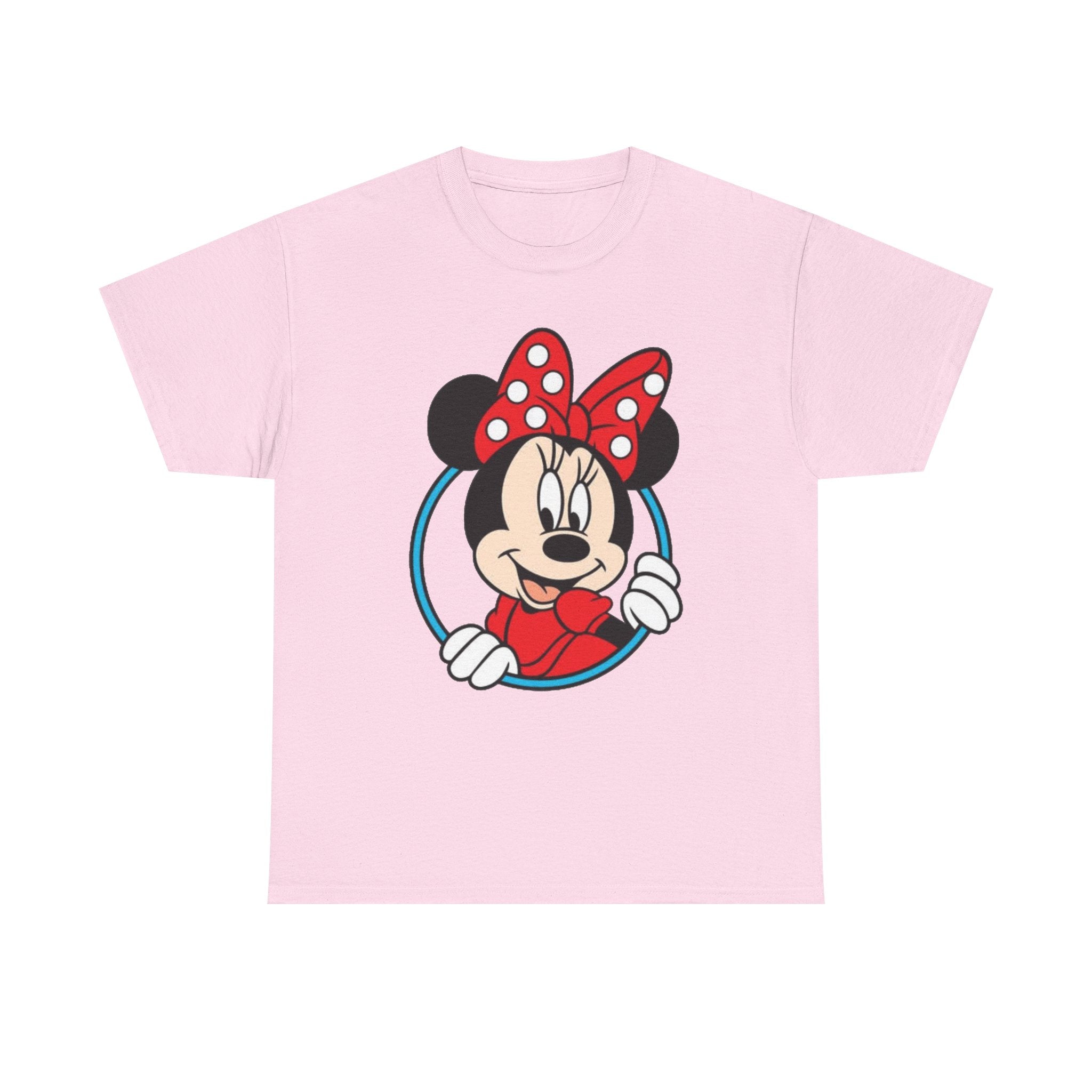 Minnie Mouse Retro Peeking Cotton T-Shirt / Tee