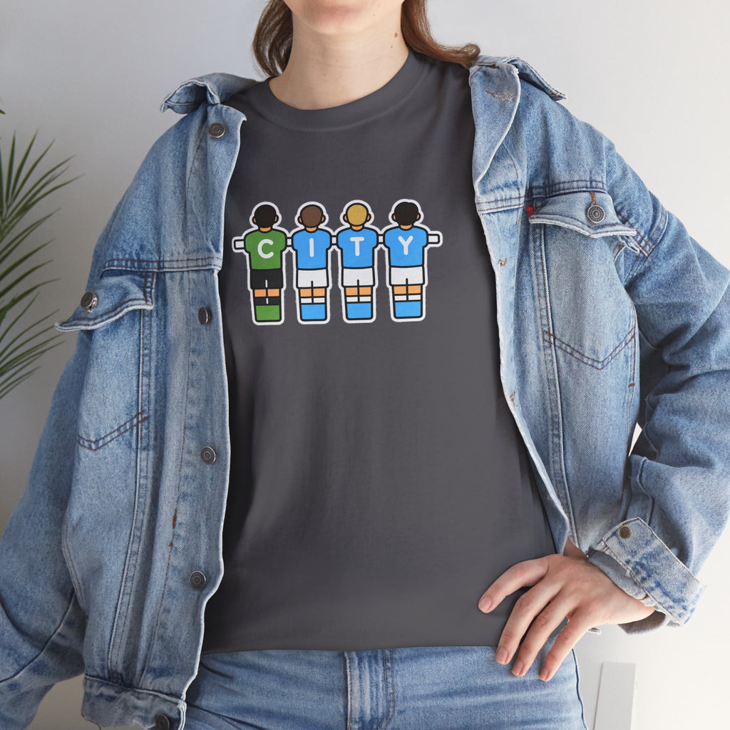 City Soccer Team Tee — Retro Foosball Players Graphic T-Shirt