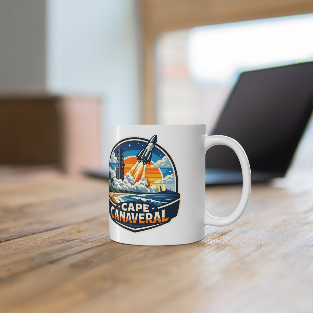 Cape Canaveral Ceramic Coffee Cups, 11oz, 15oz