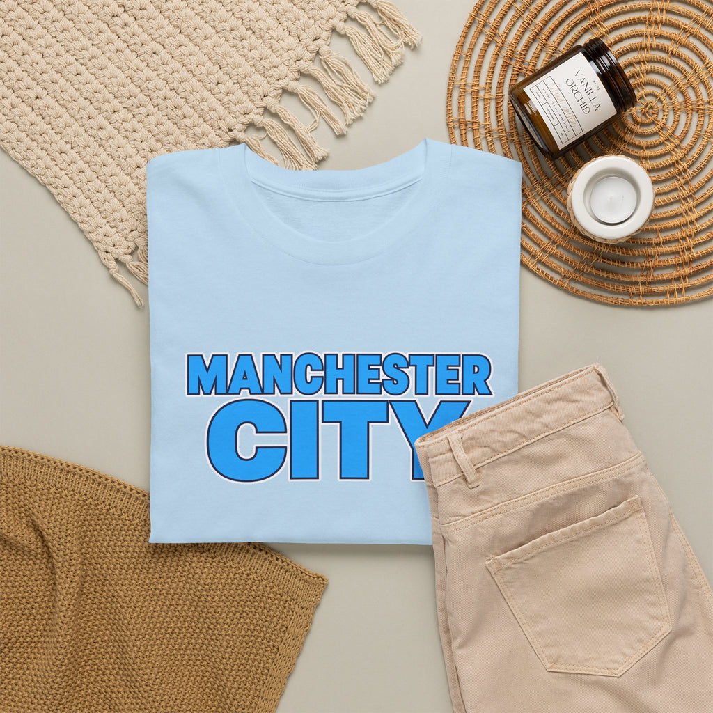 Manchester City T‑Shirt — Retro Blue Logo Tee