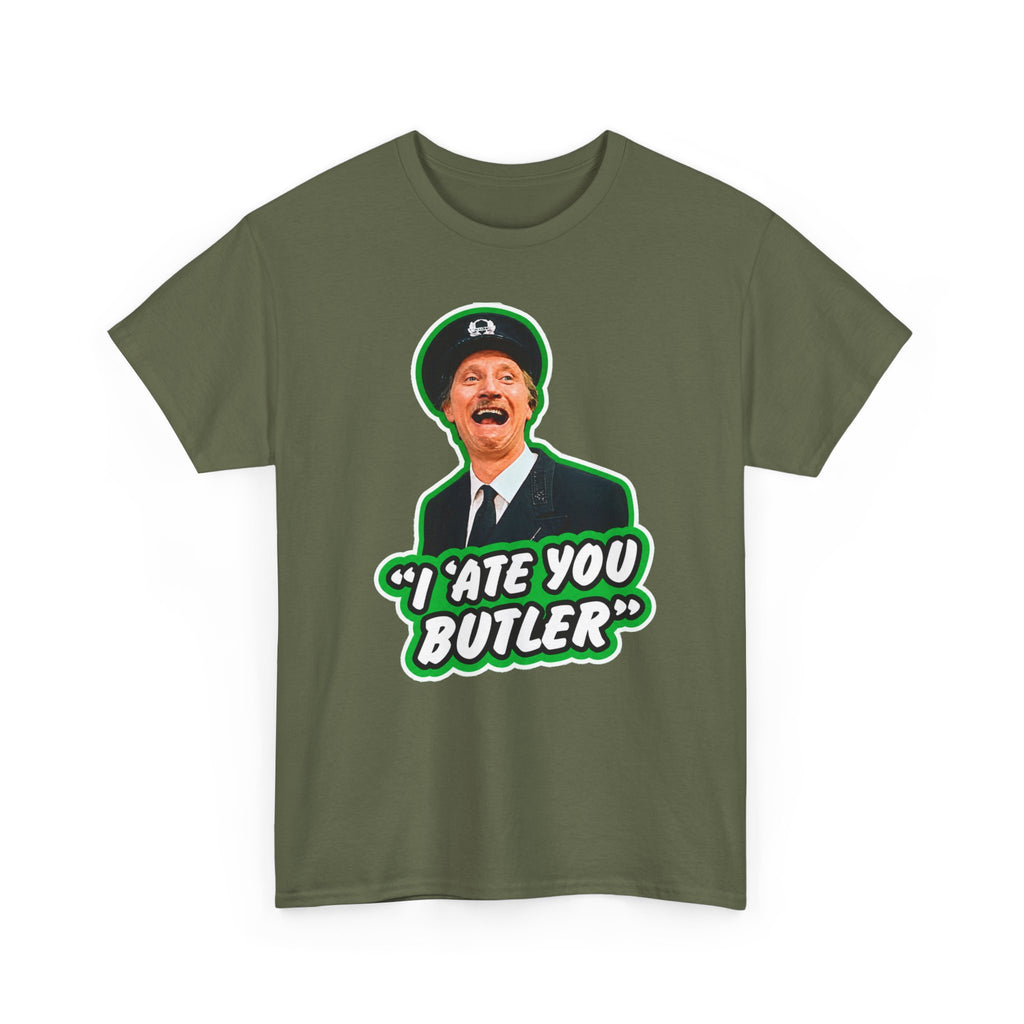 I Ate You Butler T-Shirt — Funny Retro Butler Graphic Tee