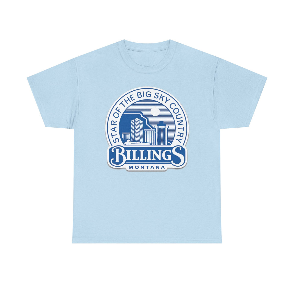 Billings Montana Tee — "Star of the Big Sky Country" Retro City Skyline T-Shirt