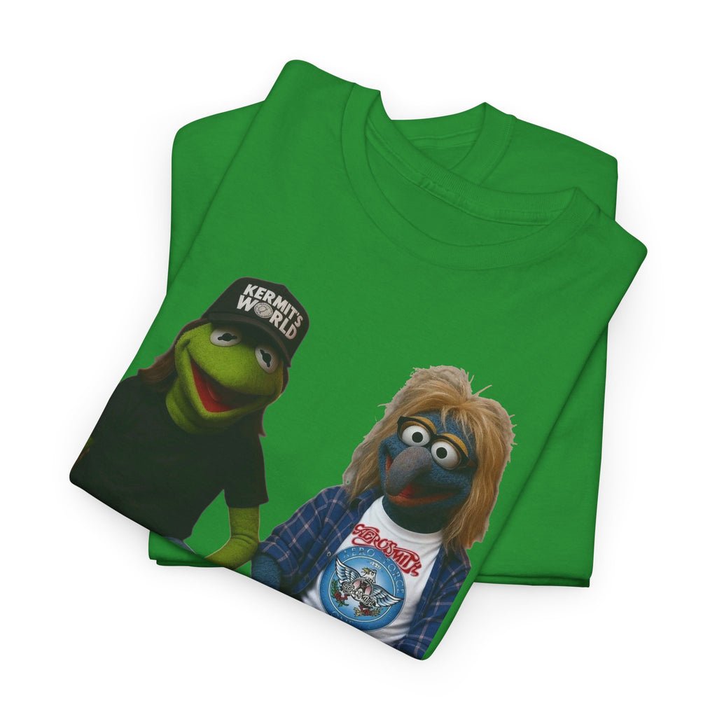 Kermit & Gonzo Waynes World Inspired Character Graphic T-Shirt