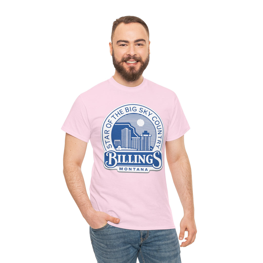 Billings Montana Tee — "Star of the Big Sky Country" Retro City Skyline T-Shirt