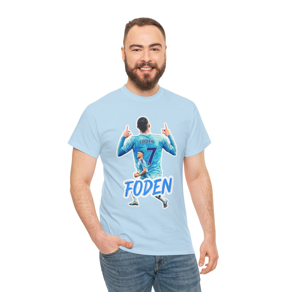 Phil Foden #7 Soccer T‑Shirt — Manchester City Fan Jersey Tribute