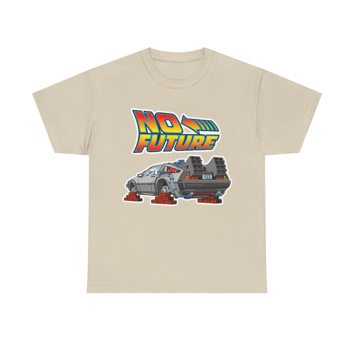 No Future DeLorean Cotton T-Shirt