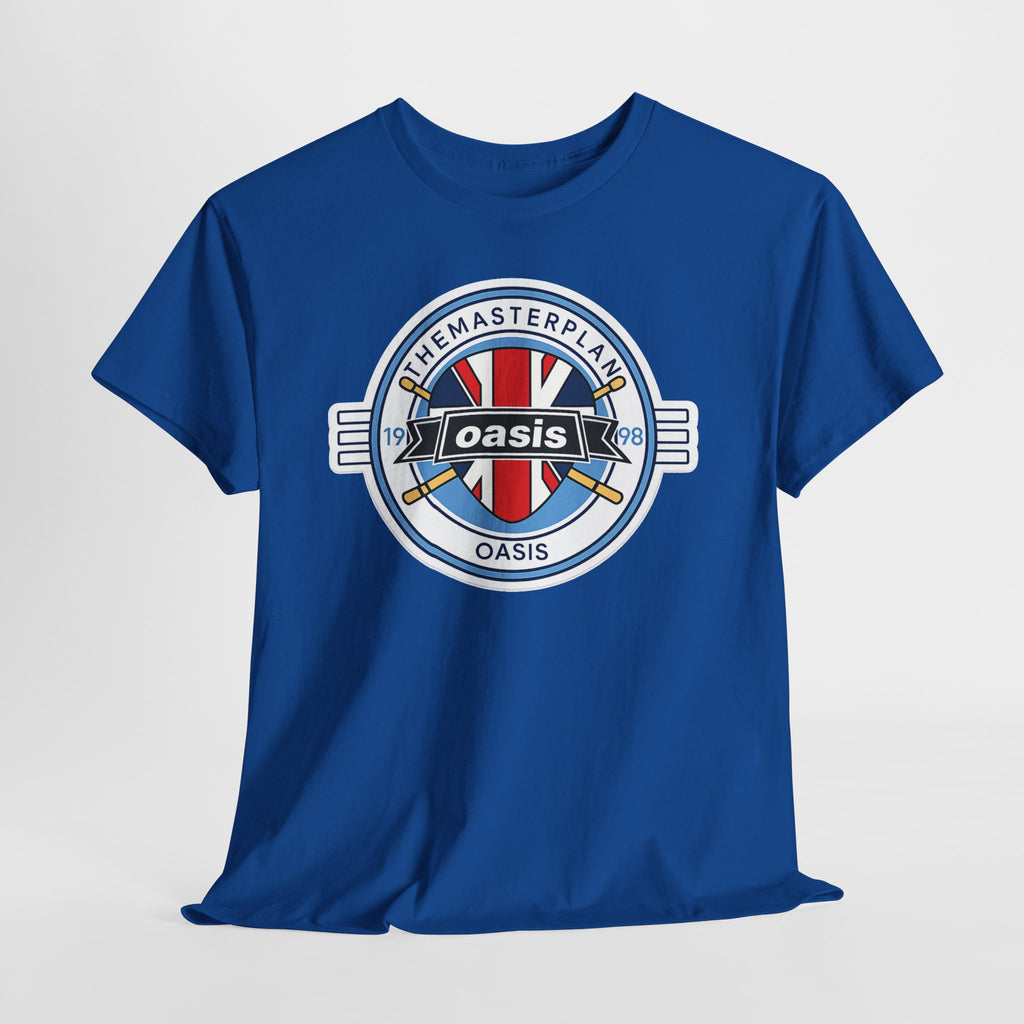 Oasis Union Jack Band Tee – Retro Rock Logo T-Shirt