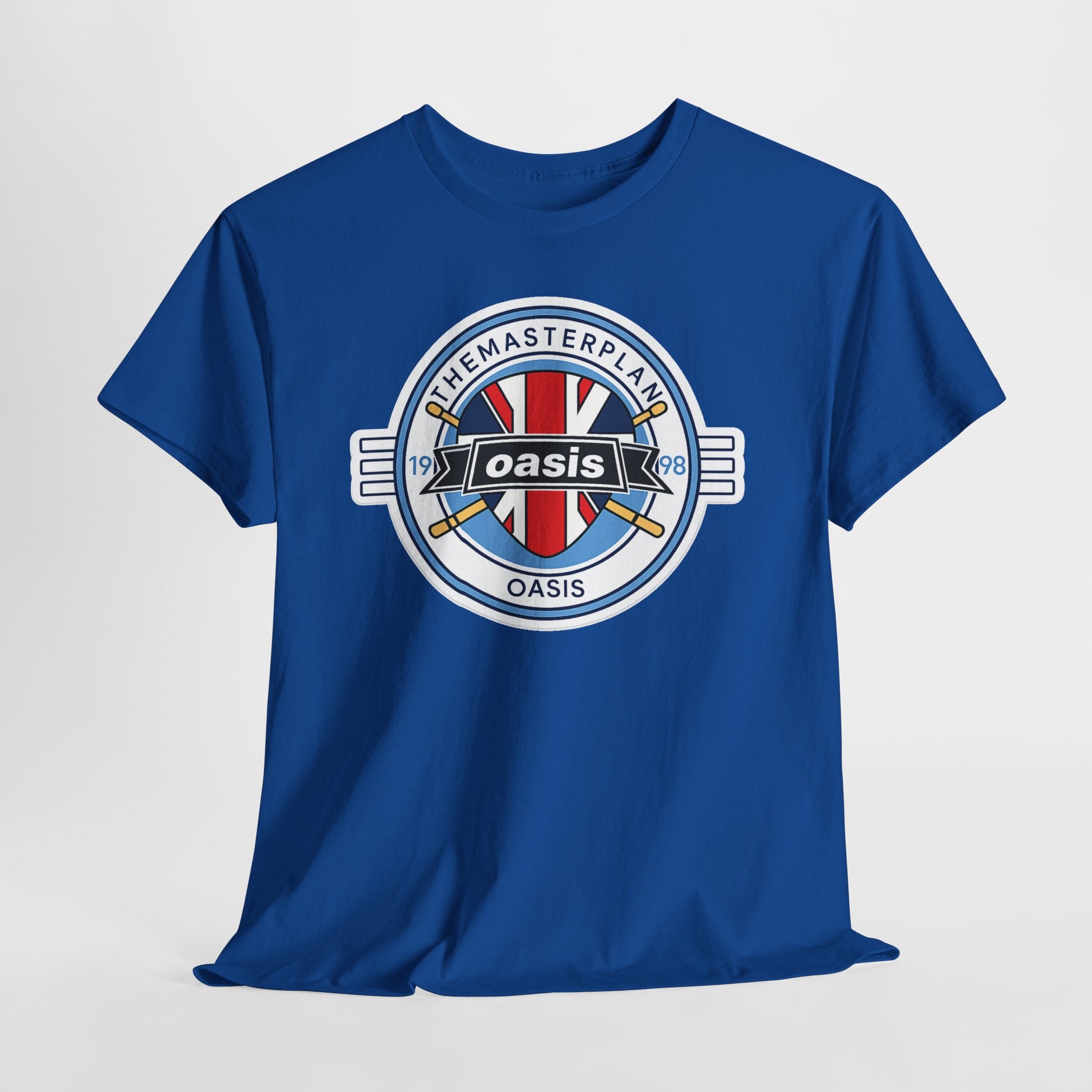 Oasis Union Jack Band Tee – Retro Rock Logo T-Shirt