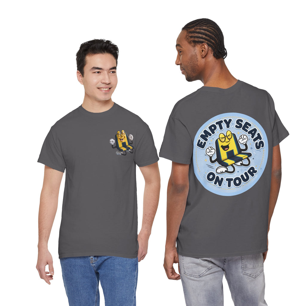 Manchester City T‑Shirt — "Empty Seats On Tour" Cartoon Seat Graphic Tee