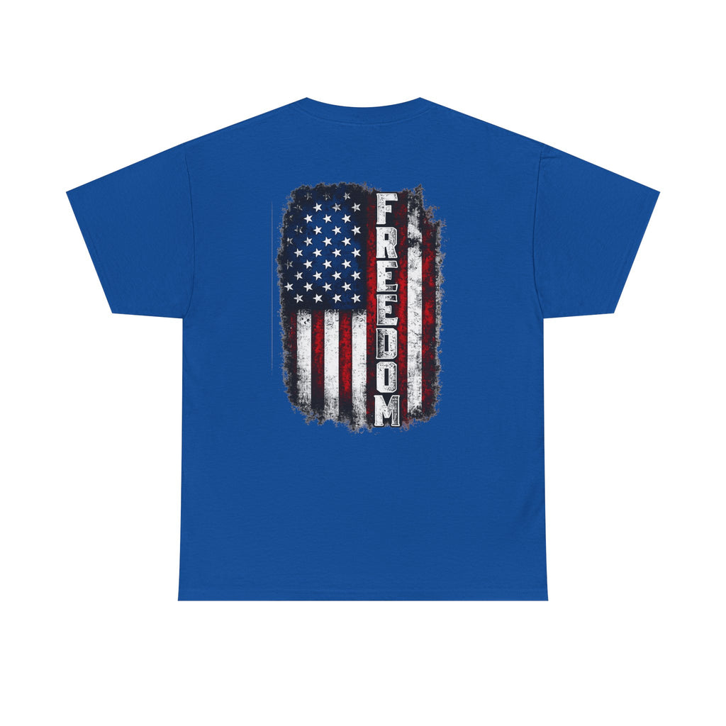 Freedom American Flag T-Shirt — Distressed USA Patriotic Tee