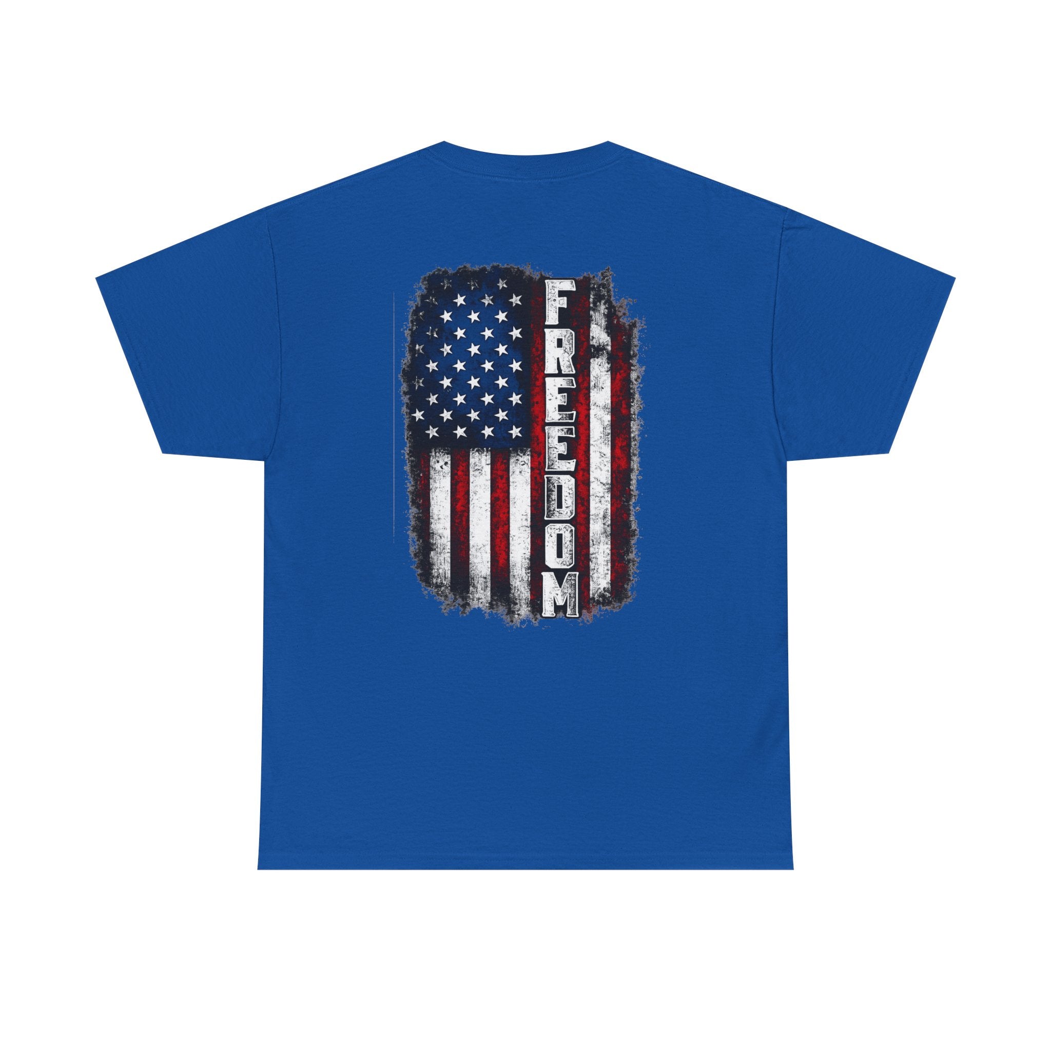 Freedom American Flag T-Shirt — Distressed USA Patriotic Tee