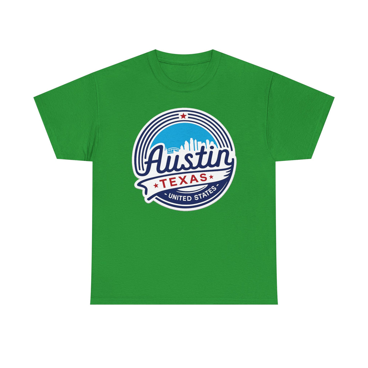 Austin Texas Retro Skyline T-Shirt — Vintage City Pride Tee