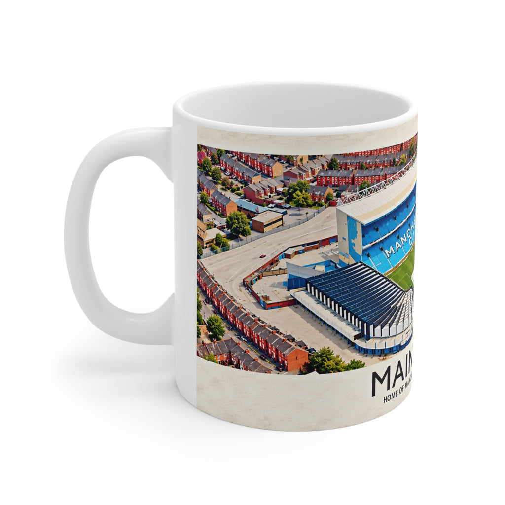 Maine Road Stadium Mug – Manchester City Ceramic Coffee Cup (11oz & 15oz)