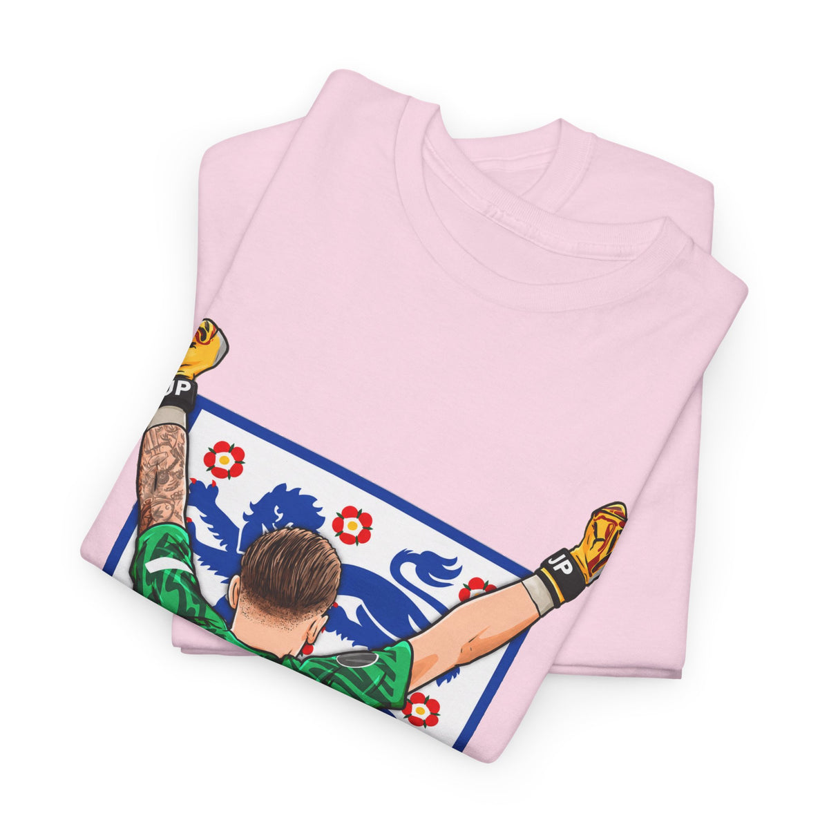Pickford England Number 1 Goalkeeper Graphic Tee — Victory Pose Jersey Design