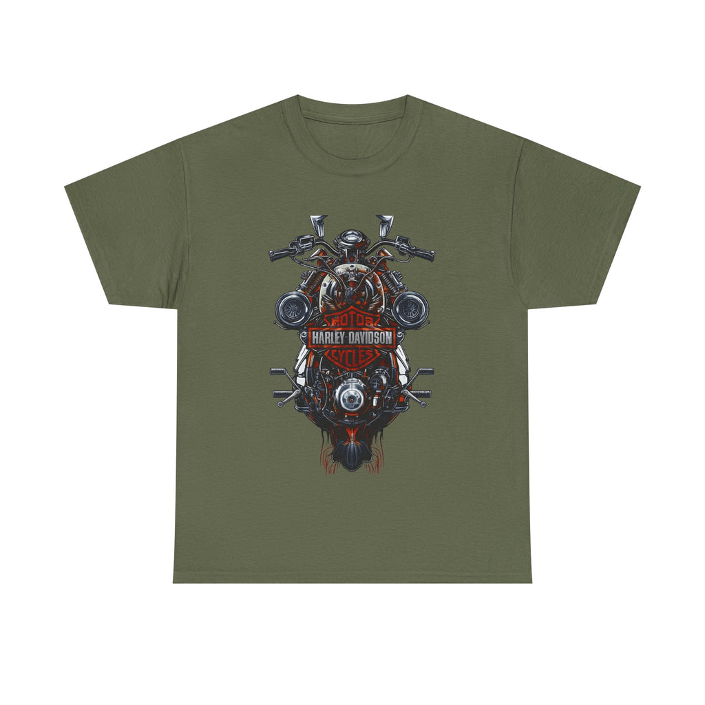 Harley Motorcycle Engine Skull T‑Shirt — Vintage Harley Style Biker Tee