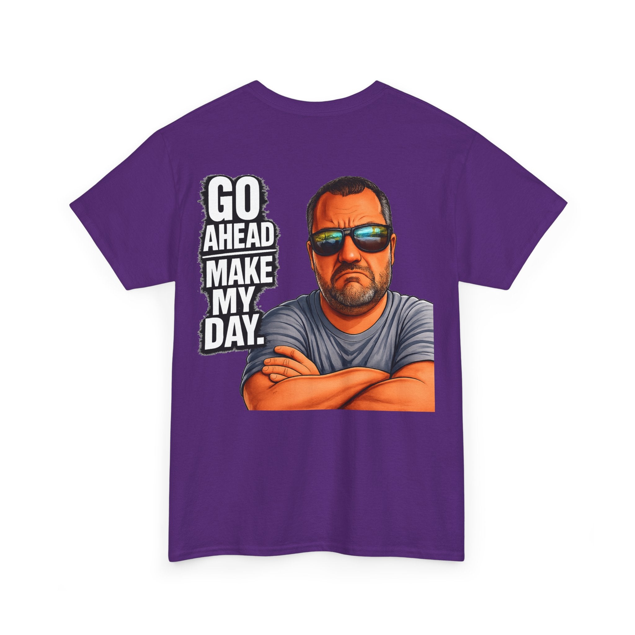Go Ahead Make My Day T-Shirt — Sunglasses Guy Graphic Tee