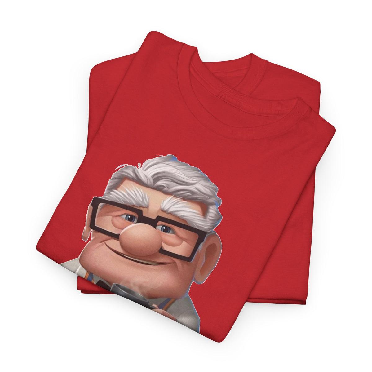 Disney Up Cartoon Grandpa Mug Graphic Tee - Cute Elderly Character T-Shirt