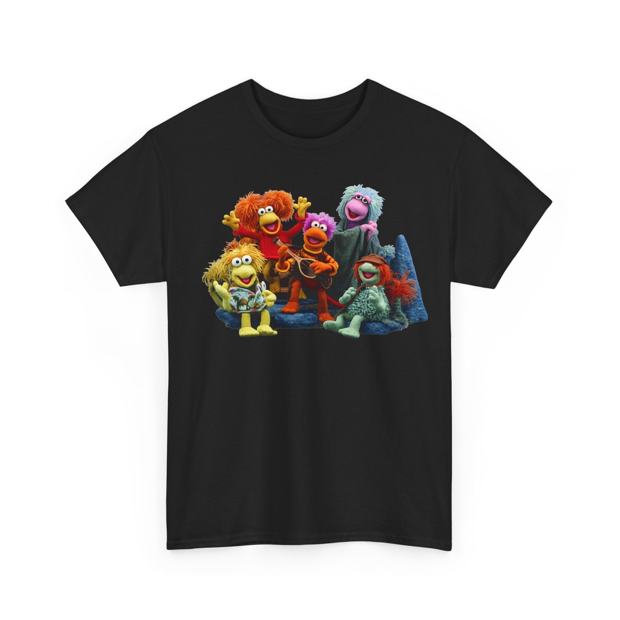 Fraggle Rock Muppet Crew Graphic Tee — Vintage Puppet Group T-Shirt