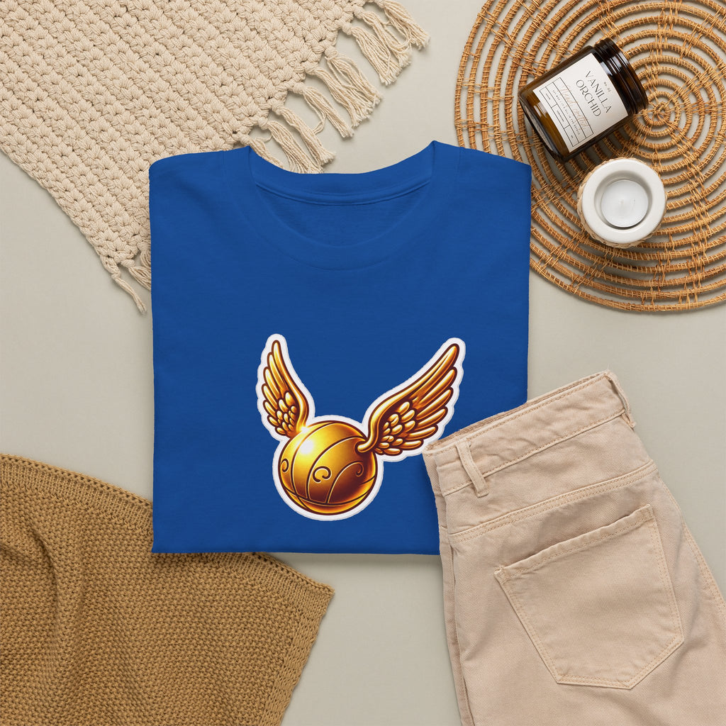 Golden Snitch Cotton T‑Shirt — Quidditch Wizarding Fan Tee