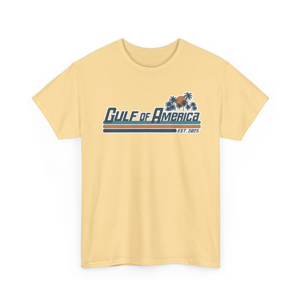 Gulf of America Vintage Surf Tee — Retro Beach Logo T-Shirt