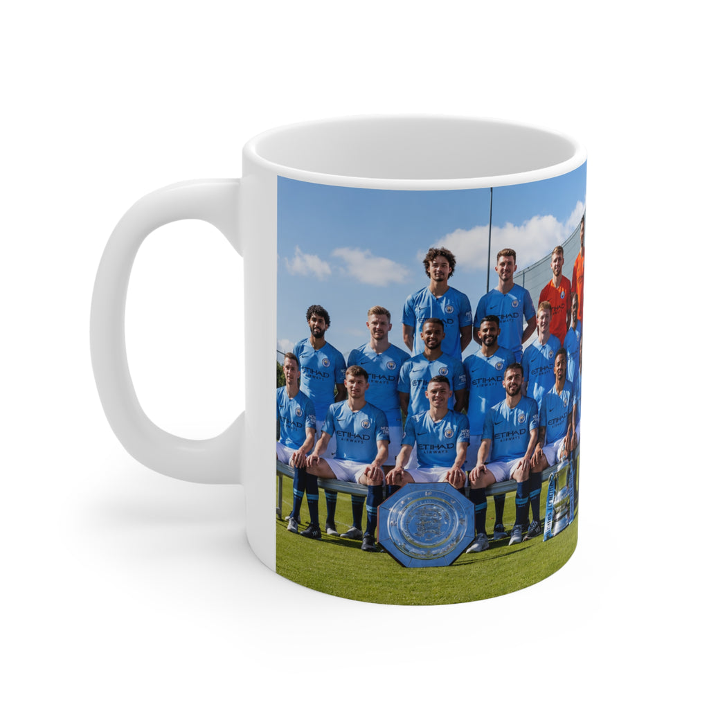 Manchester City Team Photo Coffee Mug — Custom Soccer Club Ceramic Mug (11oz & 15oz)