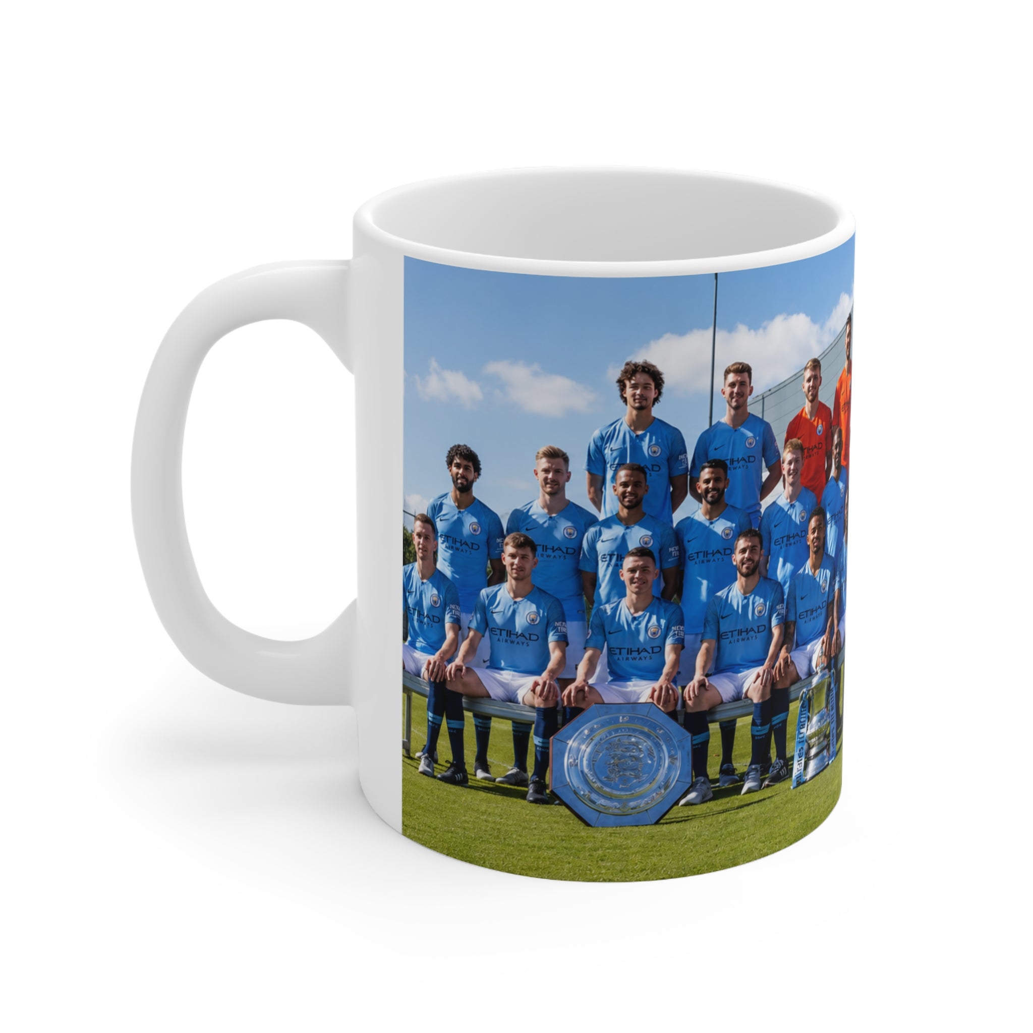 Manchester City Team Photo Coffee Mug — Custom Soccer Club Ceramic Mug (11oz & 15oz)