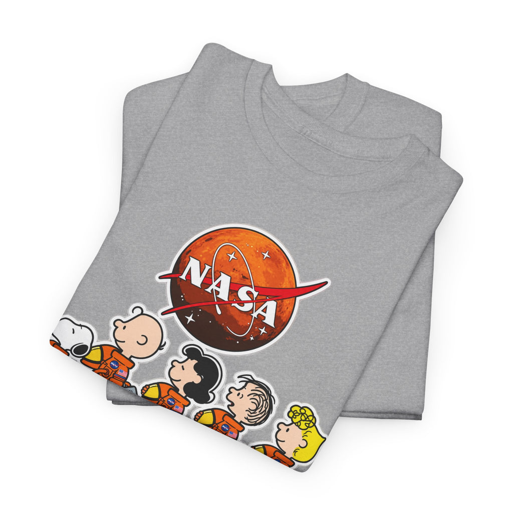 NASA Peanuts Cartoon T‑Shirt — Retro Space Snoopy & Crew Graphic Tee