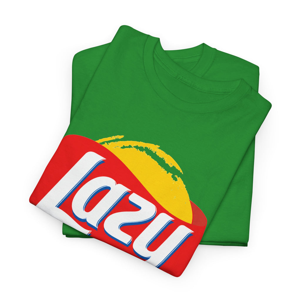 Lazy Logo T‑Shirt — Retro Snack-Inspired Graphic Tee