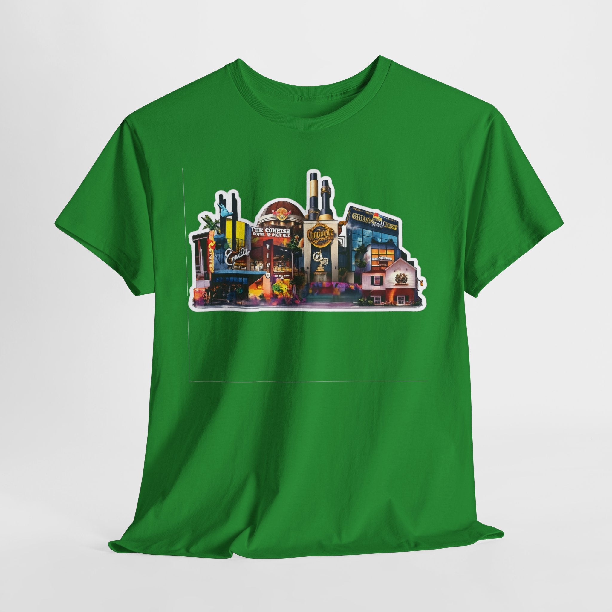 Universal Orlando Skyline T-Shirt — Neon Strip Casino Cityscape Tee