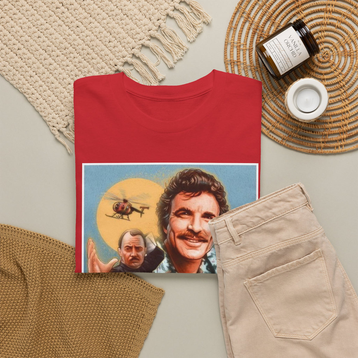 Magnum, P.I. Retro TV Show Inspired Cotton T-Shirt