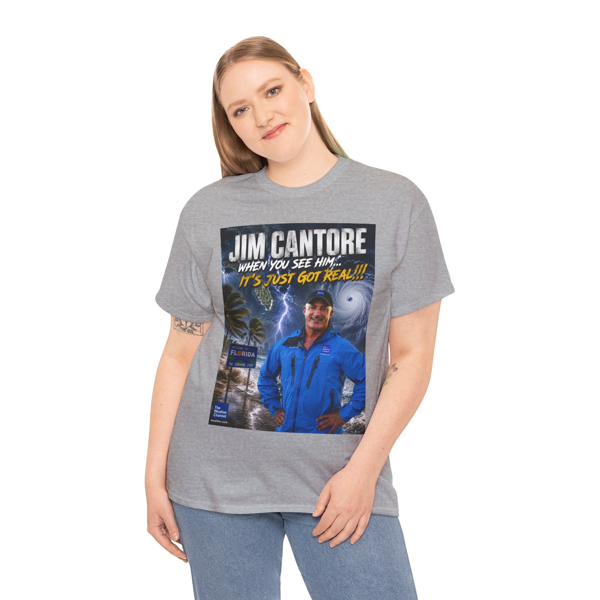 Jim Cantore "It's Just Got Real" Hurricane T-Shirt