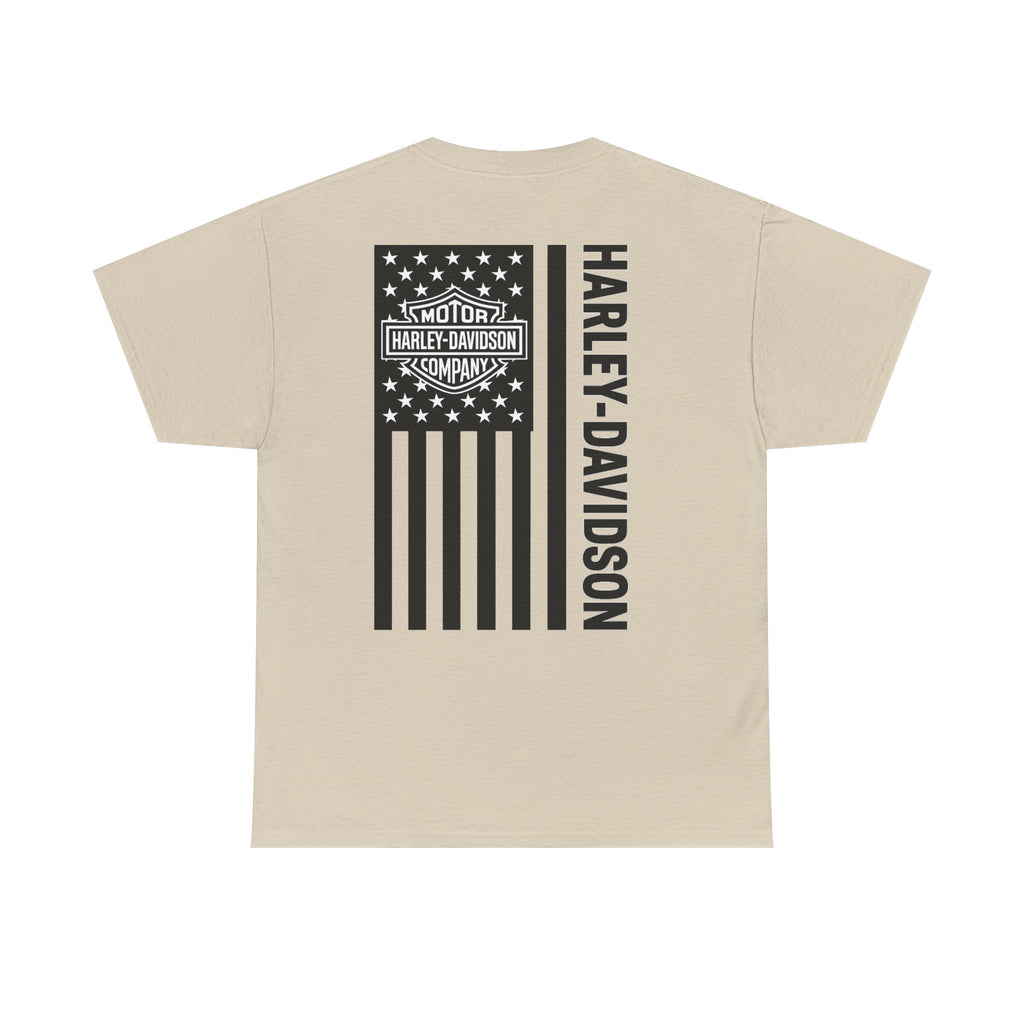 Harley-Davidson American Flag Tee — Vintage Motor Company Back Print