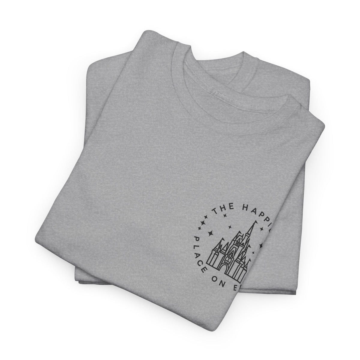 The Happiest Place on Earth Castle Graphic Cotton T-Shirt