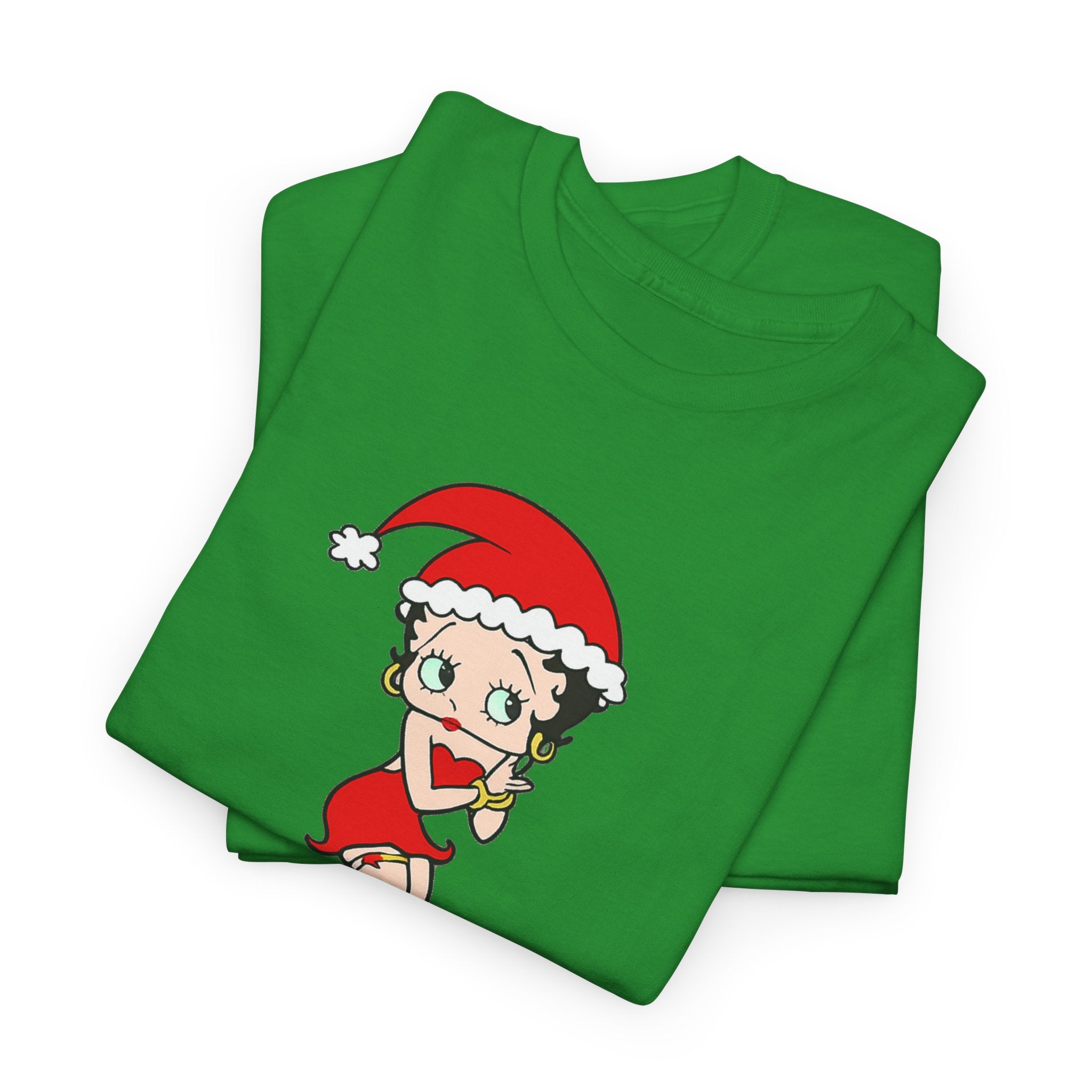 Christmas Betty Boop Tee - 'Merry Christmas' Holiday Graphic Shirt