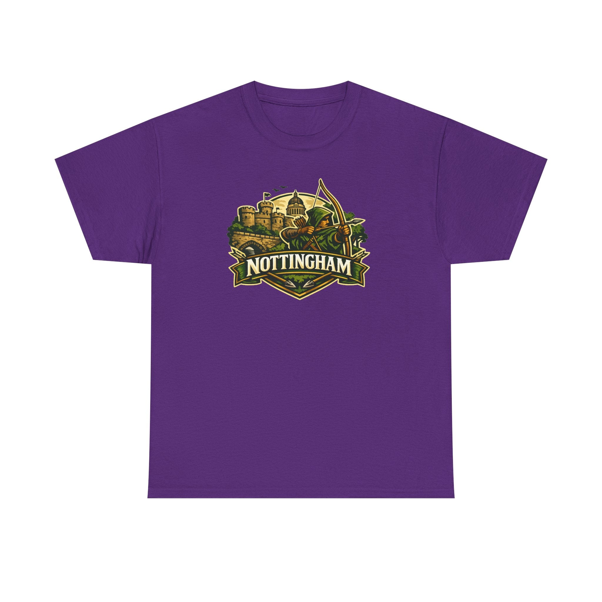 Nottingham Vintage Crest T-Shirt — Robin Hood Castle Travel Tee