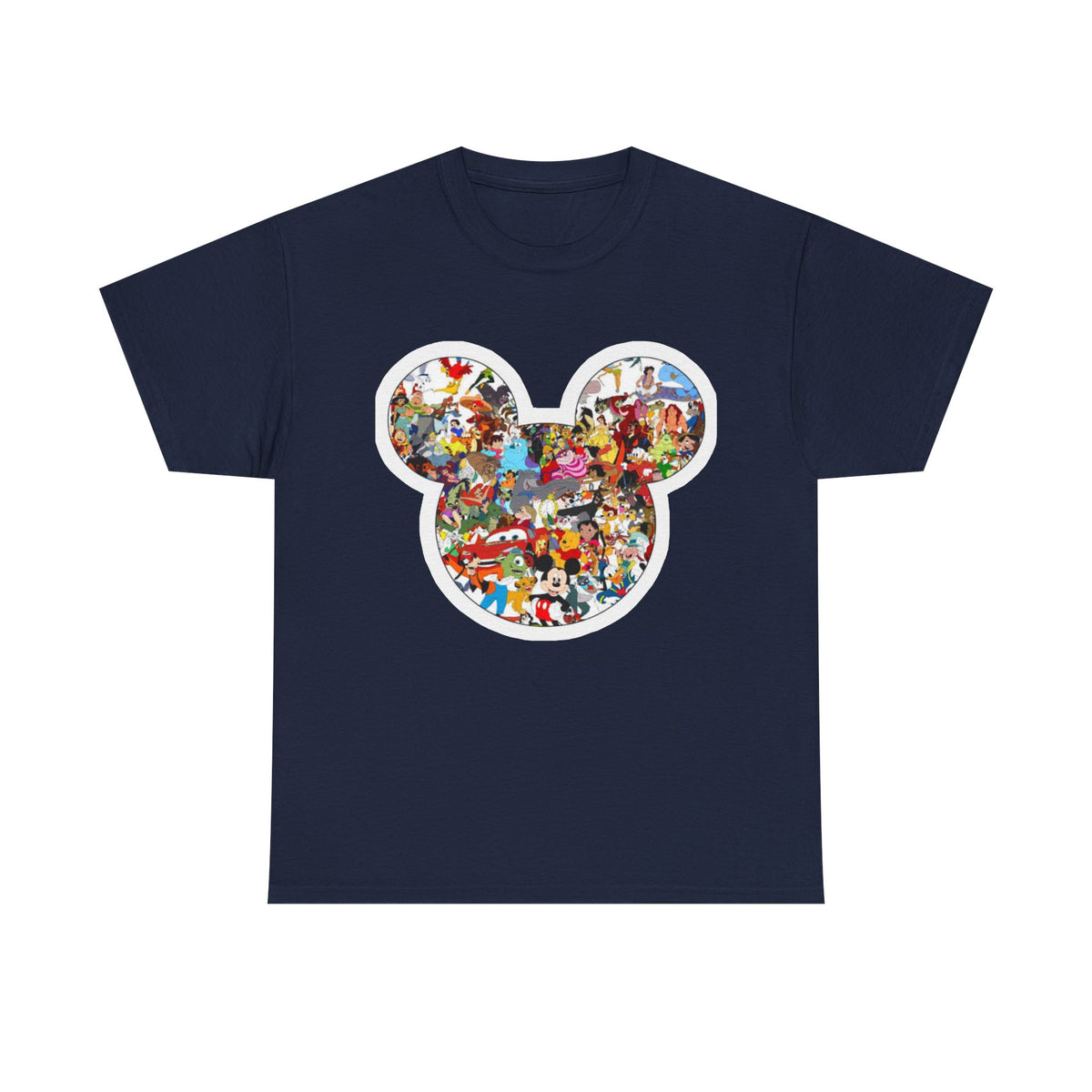 Mickey Collage T-Shirt — Vintage Disney Characters Graphic Tee