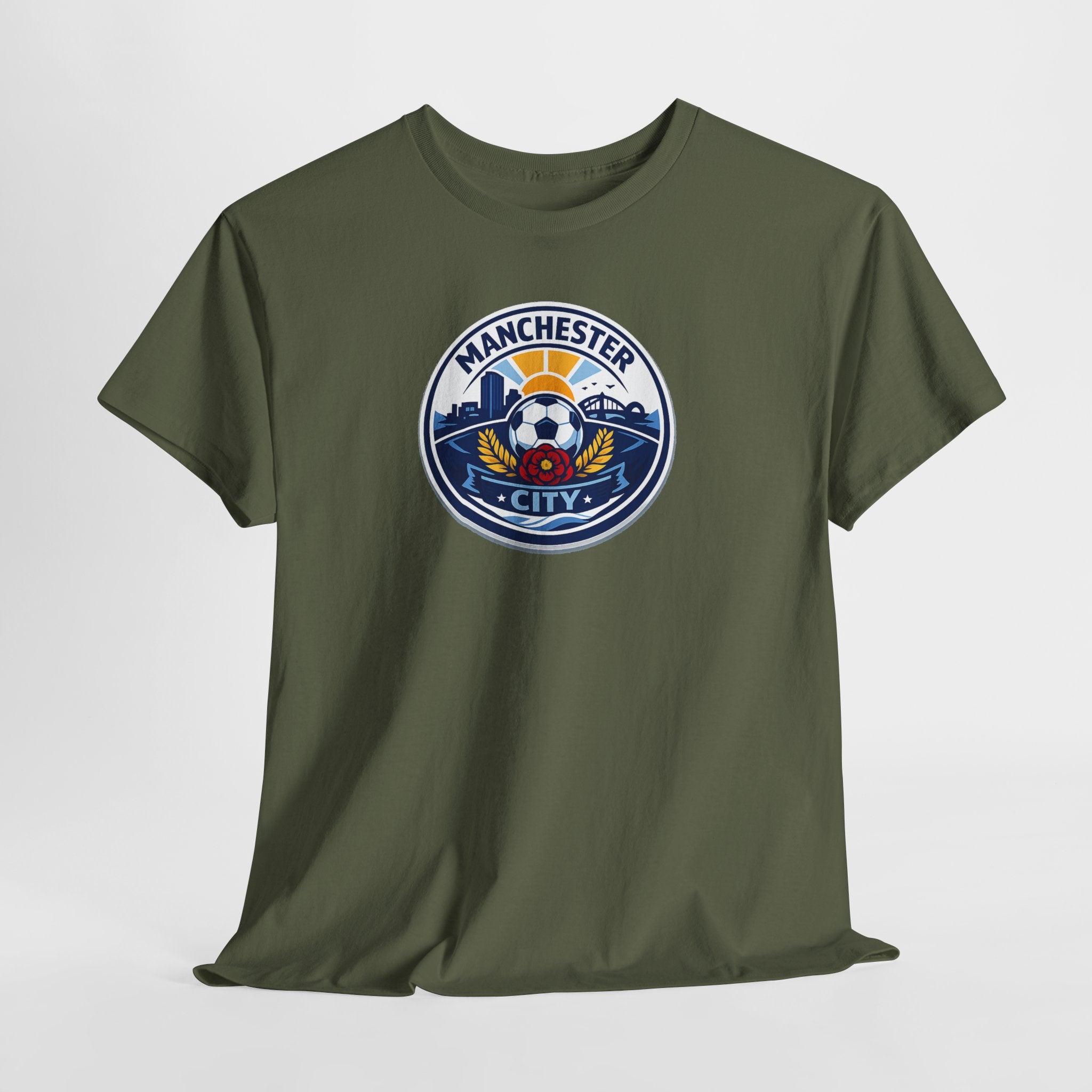 Manchester City Crest T-Shirt — Soccer Fan Tee