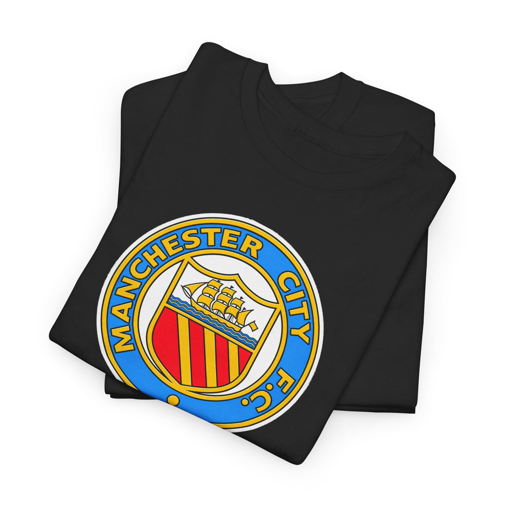 Manchester City Retro Crest Cotton T-Shirt