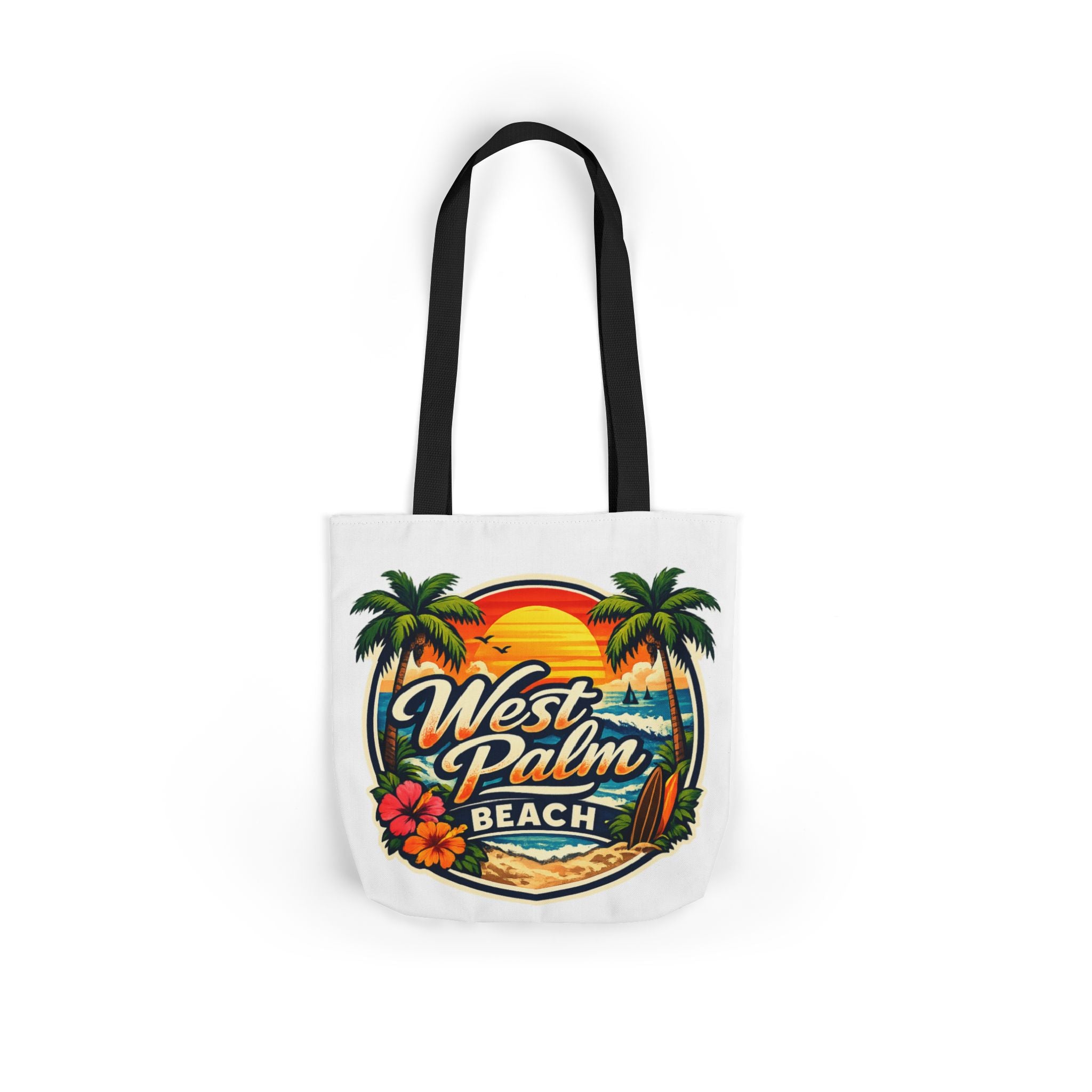 West Palm Beach Vintage Sunset Tote