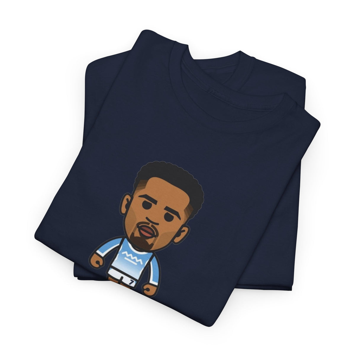 Iliman Ndiaye Manchester City Cartoon Cotton T-Shirt