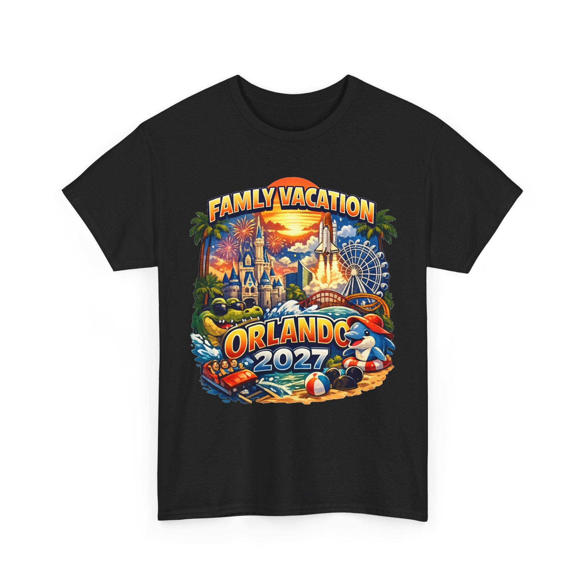 Family Vacation Orlando 2027 T-Shirt — Vintage Theme Park Souvenir Tee
