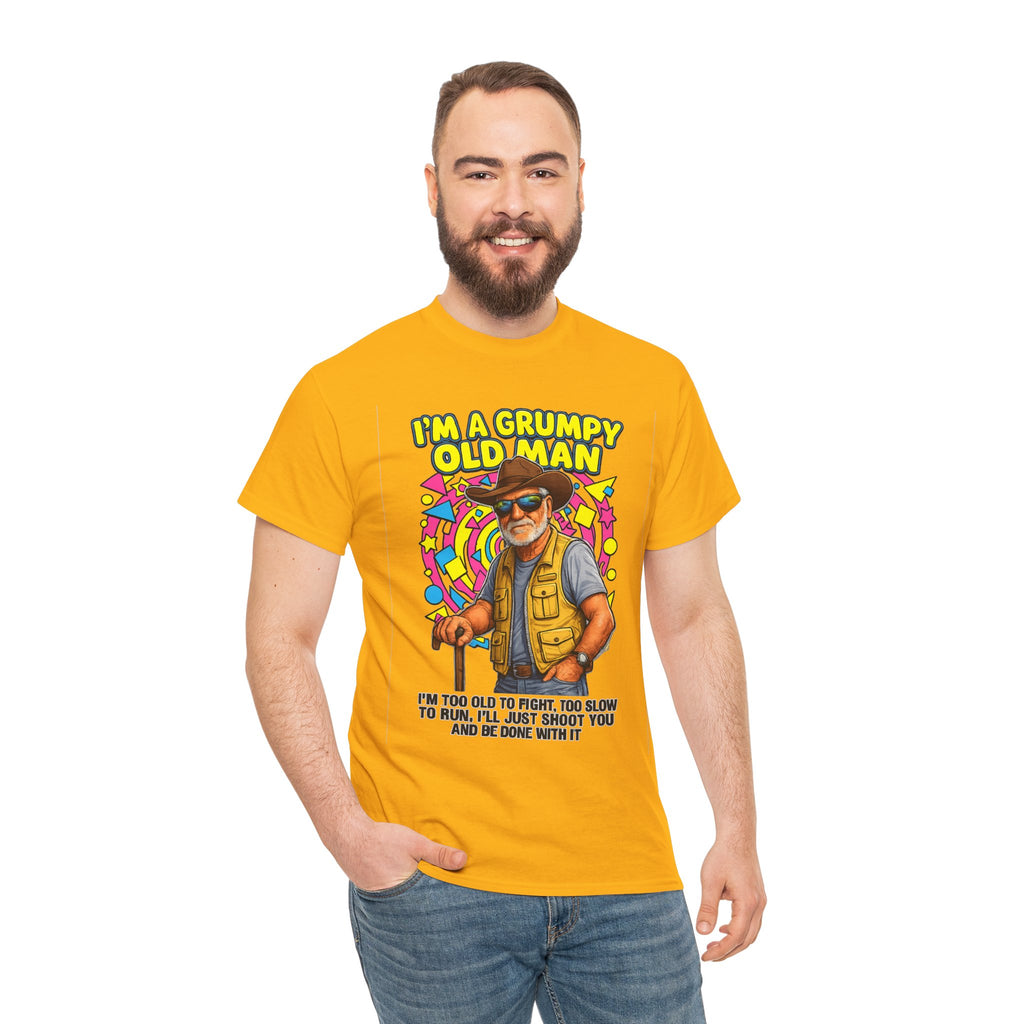 I'm A Grumpy Old Man T-Shirt – Funny Senior Fishing Graphic Tee