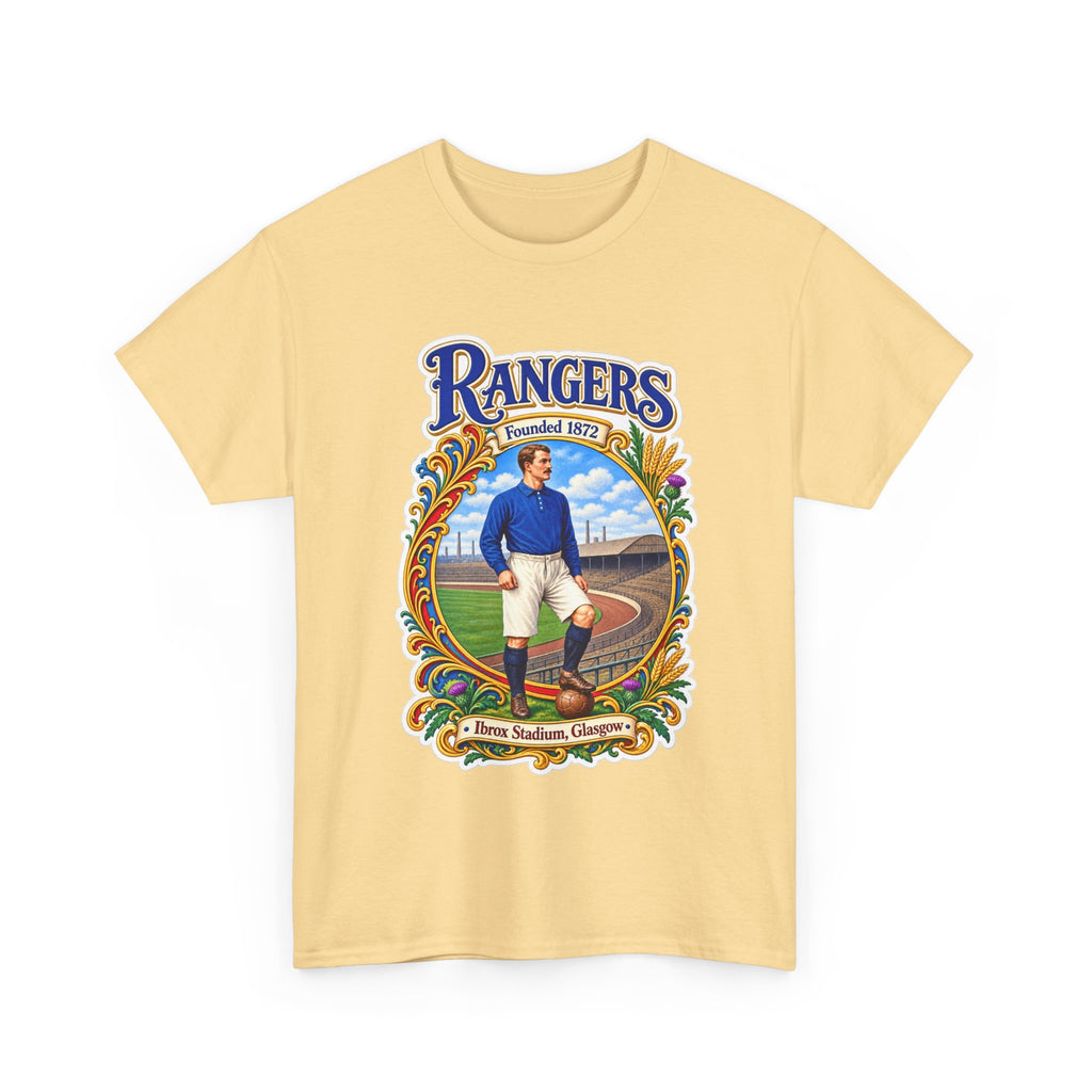 Rangers Retro Player Field Graphic Cotton T-Shirt