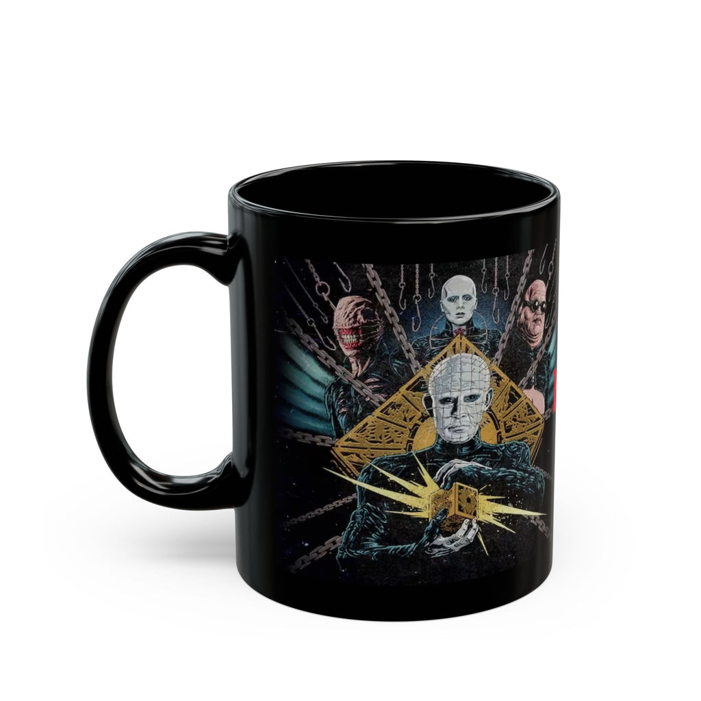 Hellraiser Movie Logo Black Coffee Mug — Horror Fan 11oz/15oz